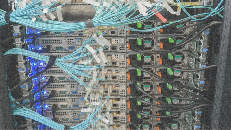 Wirehead Repair technician working on a business server
